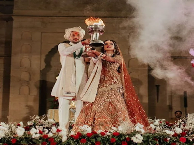 Ganga aarti wedding event 